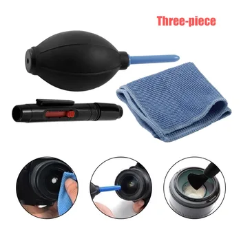 1 Комплект Тканевой щетки и воздуходувки В комплекте для чистки цифровой камеры Профессиональный очиститель для фотосъемки от пыли Воздуходувка