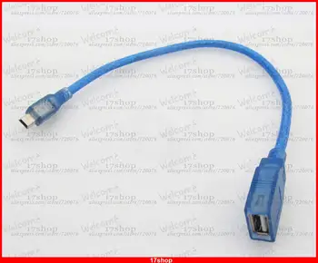10 шт. x USB 2.0 A для подключения к Mini 5pin штекерному кабелю для преобразования данных 1 фут 30 см Универсальный синий