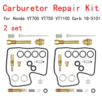 2 комплекта Ремкомплектов Для Восстановления Карбюратора Honda SHADOW 1100 KEYSTER VT700 VT750 VT1100 C VT1100C2 3 Мотоцикла Carb 18-5101