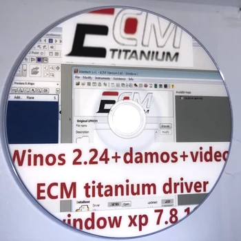 2020 Новый CD DVD 2.24 + 1.6 Winols 2.24 + Ecm Titanium 26000 + Патч для разблокировки + Файлы Damos + Драйверы Руководства пользователя