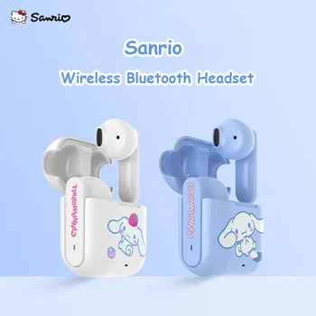 2023 Sanrio Cinnamoroll Беспроводная Bluetooth-Гарнитура Kawaii Hello Kitty Мультяшная Спортивная Гарнитура 5.1 Touch Сенсорная Гарнитура Игрушка В Подарок