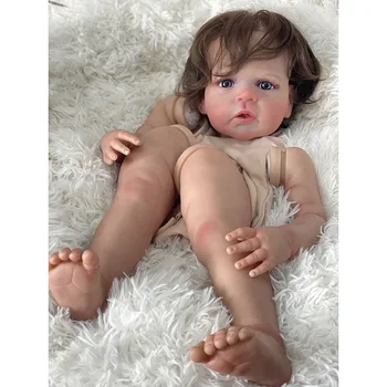 24-дюймовая Готовая Кукла Sandie Reborn Baby Размер Куклы Уже Окрашен Реалистичные Мягкие На Ощупь Гибкие Готовые Детали Куклы Прямая Поставка
