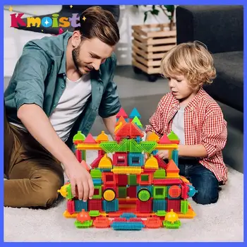 240 шт. Детский строительный блок в форме щетины Интеллектуальное моделирование Интерактивная родительско-детская сборка Diy Развивающая кирпичная игрушка