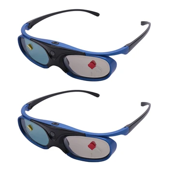 2X Перезаряжаемые очки DLP Link 3D С активным затвором Для Xgimi Z3/Z4/Z6/H1/H2 Nuts G1/P2 Benq Acer