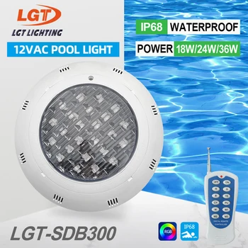 300 ММ RGB светодиодный подводный светильник для бассейна IP68 Настенный Гарантия 2 года Материал ПК Переменный ток 12 В RGB Изменение цвета