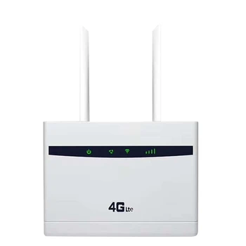 4G LTE CPE Маршрутизатор 300 Мбит/с Wifi Беспроводной маршрутизатор со слотом + двумя отверстиями для антенны Улучшенного сигнала Версия для ЕС-EU