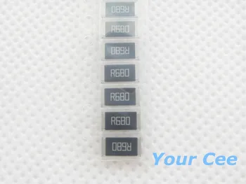 50 шт 2512 SMD Резистор 1 Вт 0,68 R 1% Сопротивление чипа 0,68 Ом R680