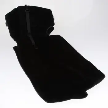 70 см Черный Кожаный Теплый Наколенник С Регулируемой Грелкой для ног