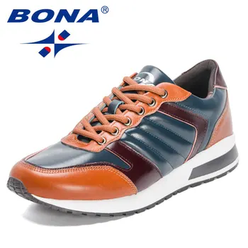 BONA 2023, Новинка, Дизайнерский люксовый бренд, весенне-осенняя обувь для отдыха, мужская Оригинальная Повседневная универсальная мода