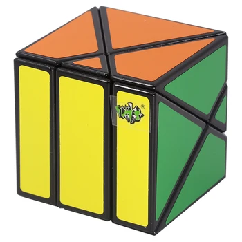 [Ecube] LanLan Skewb X Cube Волшебная Головоломка 4 Оси Cubo Magico Наклейки Тревога Профессиональные Развивающие Игрушки для Детских Игр
