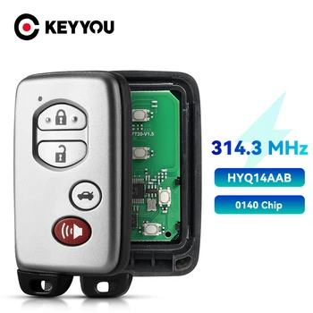 KEYYOU Smart Key Автомобильный Дистанционный Ключ 4 Кнопки ASK 314,3 МГц Для Toyota Avalon 2007-2010 Camry 2007-2010 HYQ14AAB ID платы 271451-0140