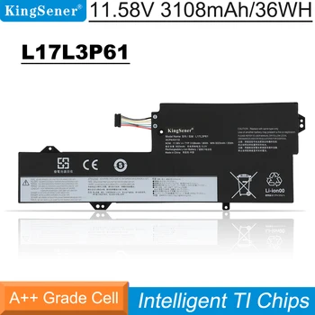 KingSener L17L3P61 L17C3P61 L17M3P61 Аккумулятор для ноутбука Lenovo IdeaPad 320 S-13IKB, Yoga 720-12IKB, 330-11IGM, xiaoxin 7000-13 36WH