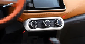 Lapetus Автомобильный стайлинг, наклейка на панель кондиционера, Рамка, накладка, 2 цвета, подходит для Nissan Kicks 2016-2021 ABS