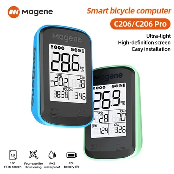 Magene Беспроводной Велокомпьютер USB Smart Bike Speedometer для Bluetooth ANT Road Mtb Велоспорт GPS Велокомпьютер IPX6 Водонепроницаемый