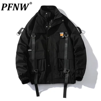PFNW 2023, новый мужской осенне-зимний комплект куртки большого размера с множеством карманов, модная рабочая одежда, брюки, повседневный стиль сафари 12A6403