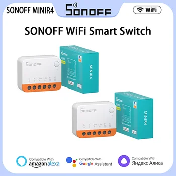 Sonoff MINIR4 WiFi Smart Switch 10A Mini Extreme 2-Полосное Управление Реле 