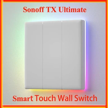 Sonoff TX Ultimate T5 86 EU Type Smart Touch Настенный выключатель с полным сенсорным доступом Сменная крышка переключателя Через приложение eWeLink Alexa