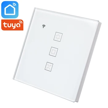 Tuya EU WiFi Переключатель занавесок для электродвигателя, Роликовые жалюзи, шторы, Умный дом, работа для Alexa, Google Home, Siri