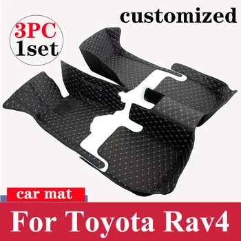 Автомобильные коврики для Toyota Rav4 2020 2019 (XA50 50) Аксессуары для интерьера автомобиля Водонепроницаемые защитные чехлы Кожаные ковры Rav 4