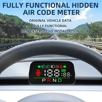 Автомобильный Головной Смарт-Дисплей Измеритель воздушного кода ЖК-Прибор HUD Замена Автомобиля Для Tesla Model 3 Y