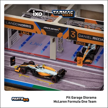 Асфальтобетонные работы 1:64 2021 F1 McLaren MCL35M/Пит-гараж, Отлитая под давлением модель автомобиля