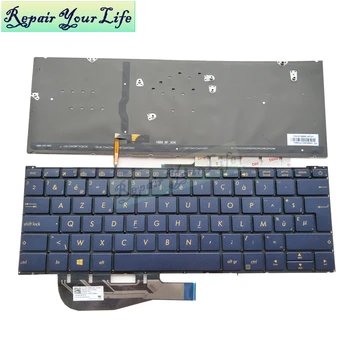 Бельгийская клавиатура ноутбука azerty с подсветкой для Asus ZenBook UX390UA UX390 UX390UAK BE belgium компьютерные клавиатуры с подсветкой Подлинная новая
