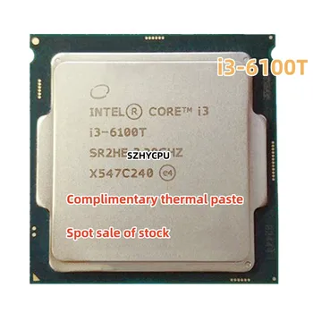 бесплатная доставка, оригинальный процессор Intel i3-6100t, процессор i3 6100T, 3,2 Г 35 Вт, FCLGA1151, гарантия 1 год