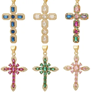 Богемные роскошные крестовины для изготовления ювелирных изделий из Циркона с каплями воды, браслет 