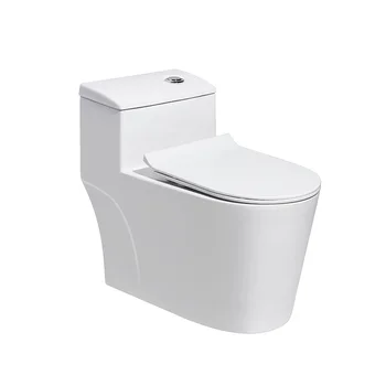 Бытовой туалет Без звука, защита от запаха, Увеличенная труба, Керамический сифон для экономии воды Super Swirl в туалете