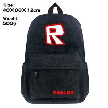 Виртуальный мир ROBLOX, мужской и женский рюкзак с принтом на плечах, студенческий школьный рюкзак, повседневный простой рюкзак для путешествий на открытом воздухе