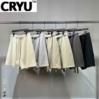 Высококачественные дышащие свободные короткие брюки с ромбовидным рисунком CRYU