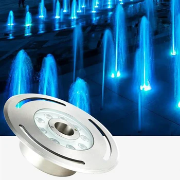 Высококачественные Красочные светодиодные фонари для фонтанов RGB Ip68 Водонепроницаемая светодиодная подземная лампа Погружная лампа для пруда для бассейна