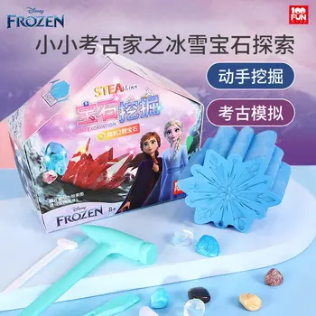 Гипсовая игрушка Disney new Girls frozen princess с коробкой, модные игрушки Принцессы для детей, игровой дом, подарок