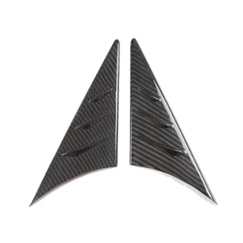 Декоративная отделка Бокового треугольного Спойлера Зеркала заднего вида из настоящего Углеродного волокна для Toyota Supra