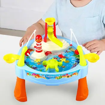 Детские игрушки с песком и водой, настольный набор для рыбной ловли, циркулирующая Вода