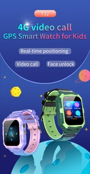 Детские смарт-часы 4G Sim-карта, телефонный звонок SOS, GPS-позиционирование, 8 ГБ ROM, APP Store, класс защиты IP67, водонепроницаемый, детские подарки