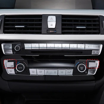 Для BMW 1 2 Серии F20 F21 F22 F23 Автомобильный Стайлинг Мультимедийная панель переменного тока CD Кнопка Включения Крышка Наклейка Отделка Авто Аксессуары для интерьера