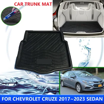 Для Chevrolet Cruze J400 2017 ~ 2023 2018 2020 2021 2022 Седан Автомобильный Защитный Коврик для заднего багажника, Водонепроницаемый Противообрастающий Коврик, Аксессуары