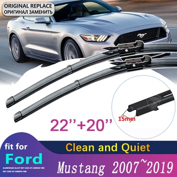 для Ford Mustang 2007 ~ 2019 S550 EcoBoost Export GT Щетки Стеклоочистителя для Переднего Лобового Стекла Автомобильные Аксессуары Наклейки