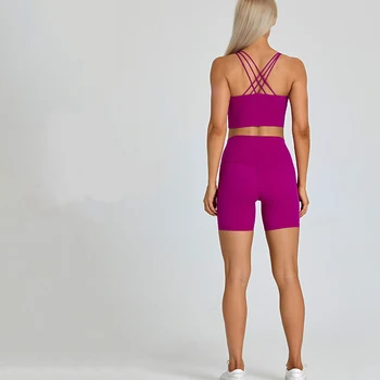 Женский весенне-летний костюм для йоги, быстросохнущие дышащие шорты для фитнеса с кисточкой