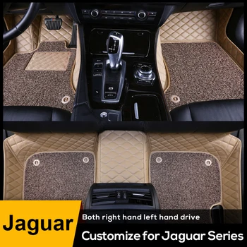 Изготовленный на заказ Коврик для пола, изготовленный на заказ для автомобилей Jaguar, Утолщенный Прочный Качественный Коврик для Jaguar XF XJ6 XKR X-Type S-Type XK