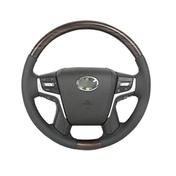 интерьер Land Cruiser prado 150 с деревянным рулевым колесом из кожи НАППА с кнопками и чехлами для GRJ150 TRJ150 2010-2018