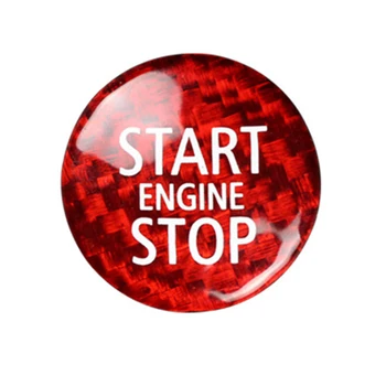 Кнопка Запуска и Остановки двигателя из Углеродного Волокна, Наклейка на Внутреннюю Отделку Mini Cooper R55 R56 R57 R58 R59 R60 R61 (A)