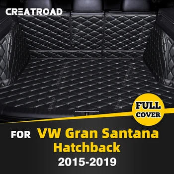 Коврик для багажника с полным покрытием для VOLKSWAGEN VW Gran Хэтчбек 2015-2019 18 17 16 Автомобильный чехол для багажника, аксессуары для защиты интерьера