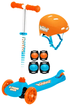 Комбинированный трехколесный скутер Jr. - Xtreme Sour Orange Scooter, комплекты шлемов и накладок - Унисекс