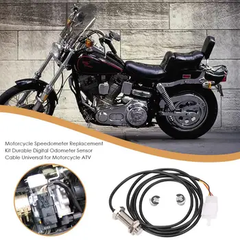 Комплект для замены спидометра мотоцикла Прочный цифровой кабель датчика пробега Универсальный для мотоцикла ATV
