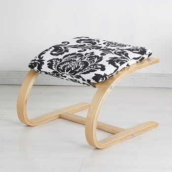 Круглая скамеечка для ног в скандинавском стиле, дугообразная скамеечка для ног, европейская скамеечка для ног, подходящий стул, многоцветная дополнительная скамеечка для ног, скамеечка для ног