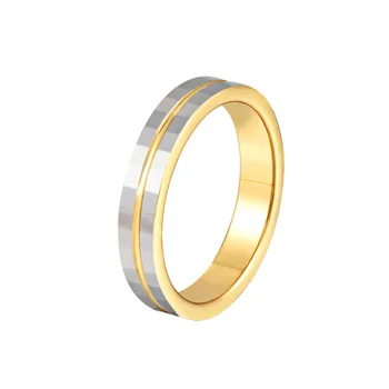 Минималистичное винтажное вольфрамовое кольцо из 18-каратного золота, Женское вольфрамовое кольцо, Ювелирный подарок на День Святого Валентина