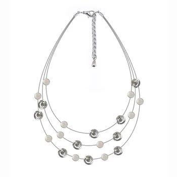 Модное ожерелье Макси для женщин, многослойный воротник-чокер, цепочка с подвесками
