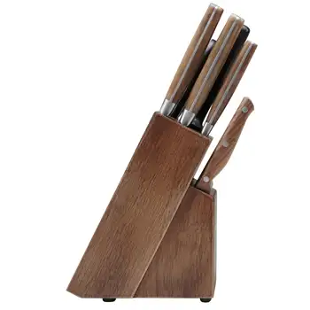 Набор кухонных ножей точной огранки из 15 предметов с деревянным блоком